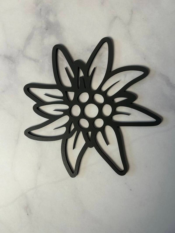 "Edelweiß" Wanddekoration –  im modernen Design