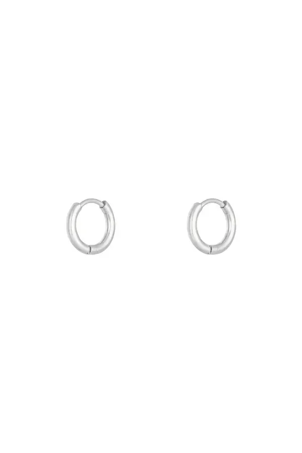 DYO oorbellen zilver 1.2 cm