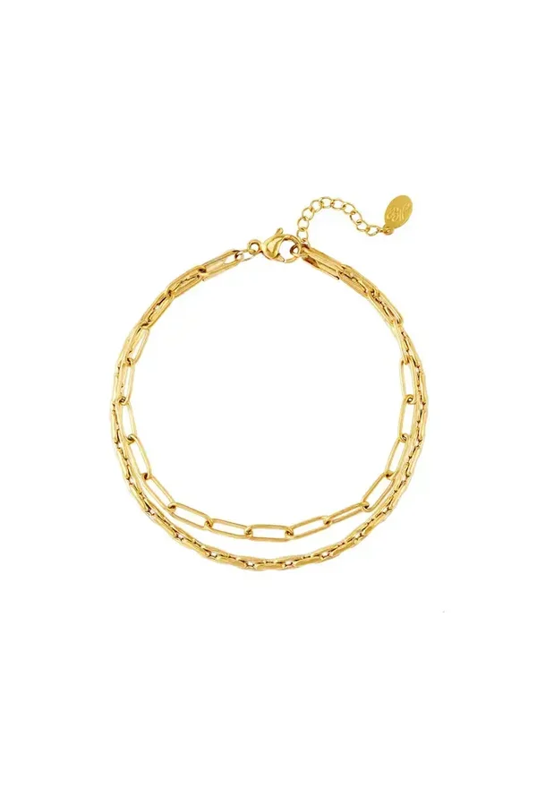 Armband double goud