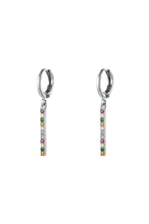 Oorbel glitter & glamour multi