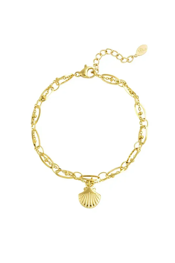 Armband beach vibe goud