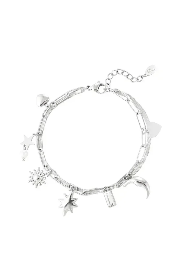 Armband day & night zilver