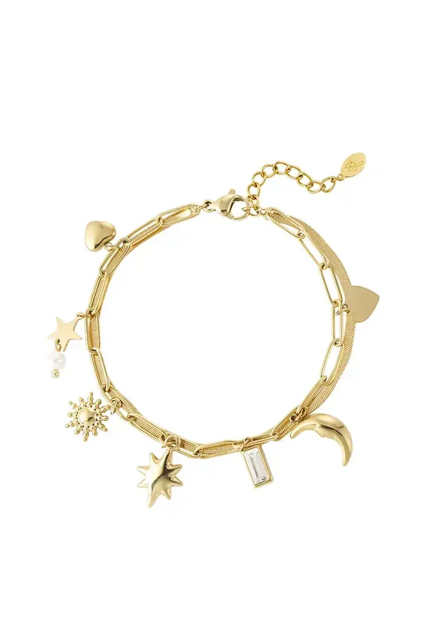 Armband day & night goud