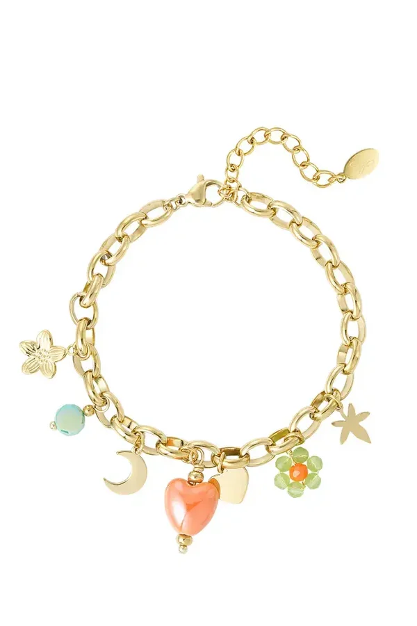 Armband happy goud