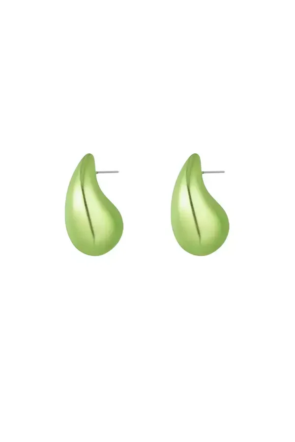 Oorbel druppel groen
