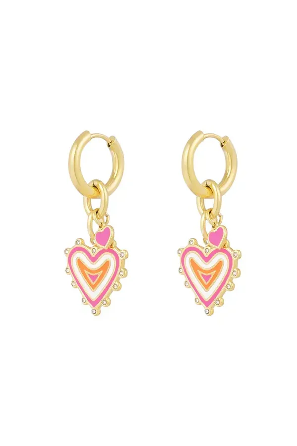 Oorbel love is the prize goud