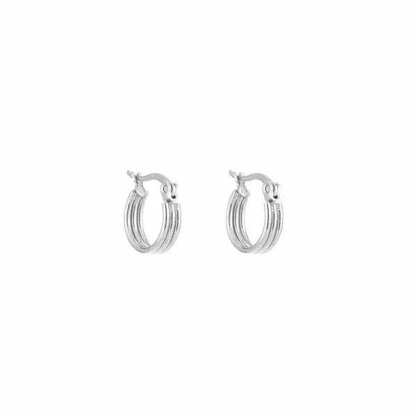 Oorbel basic zilver