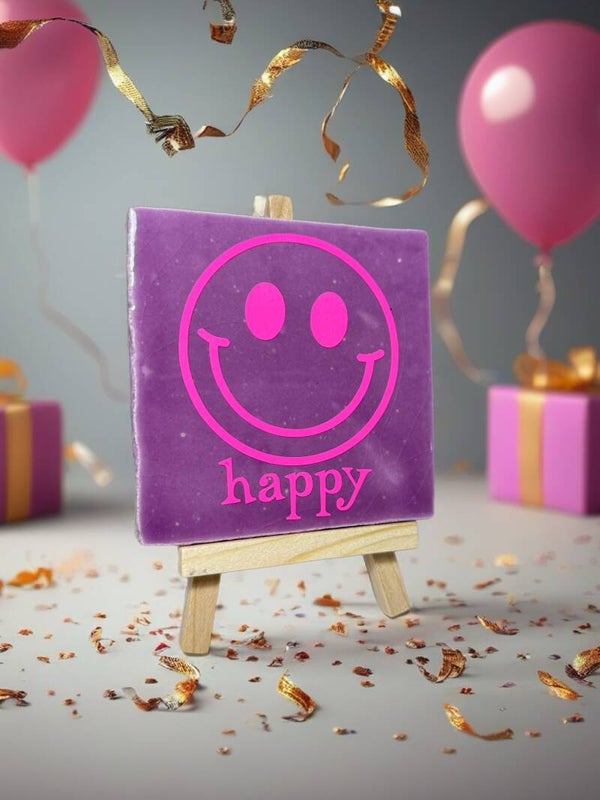 Tegeltje | Happy