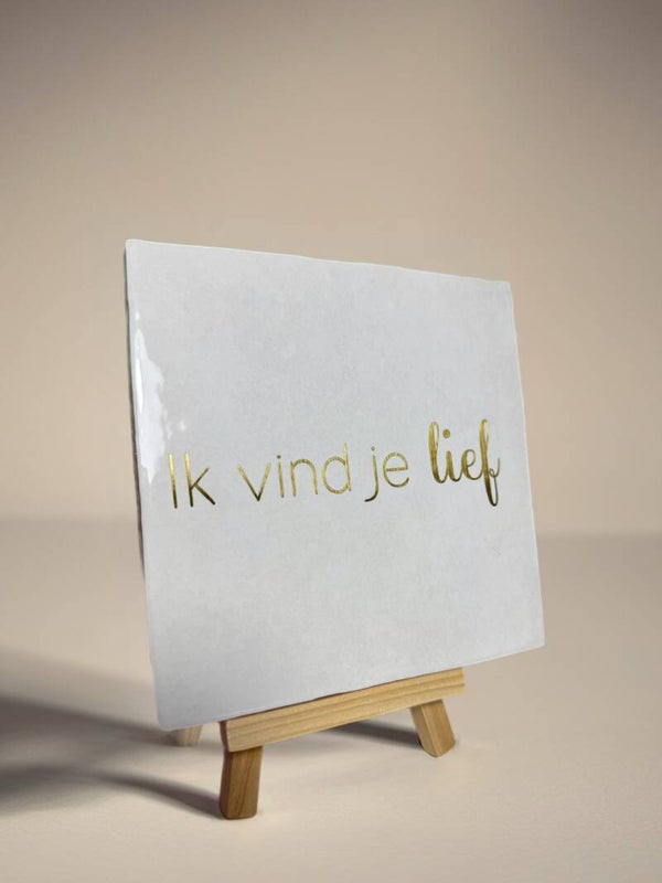 Tegeltje | Ik vind je lief