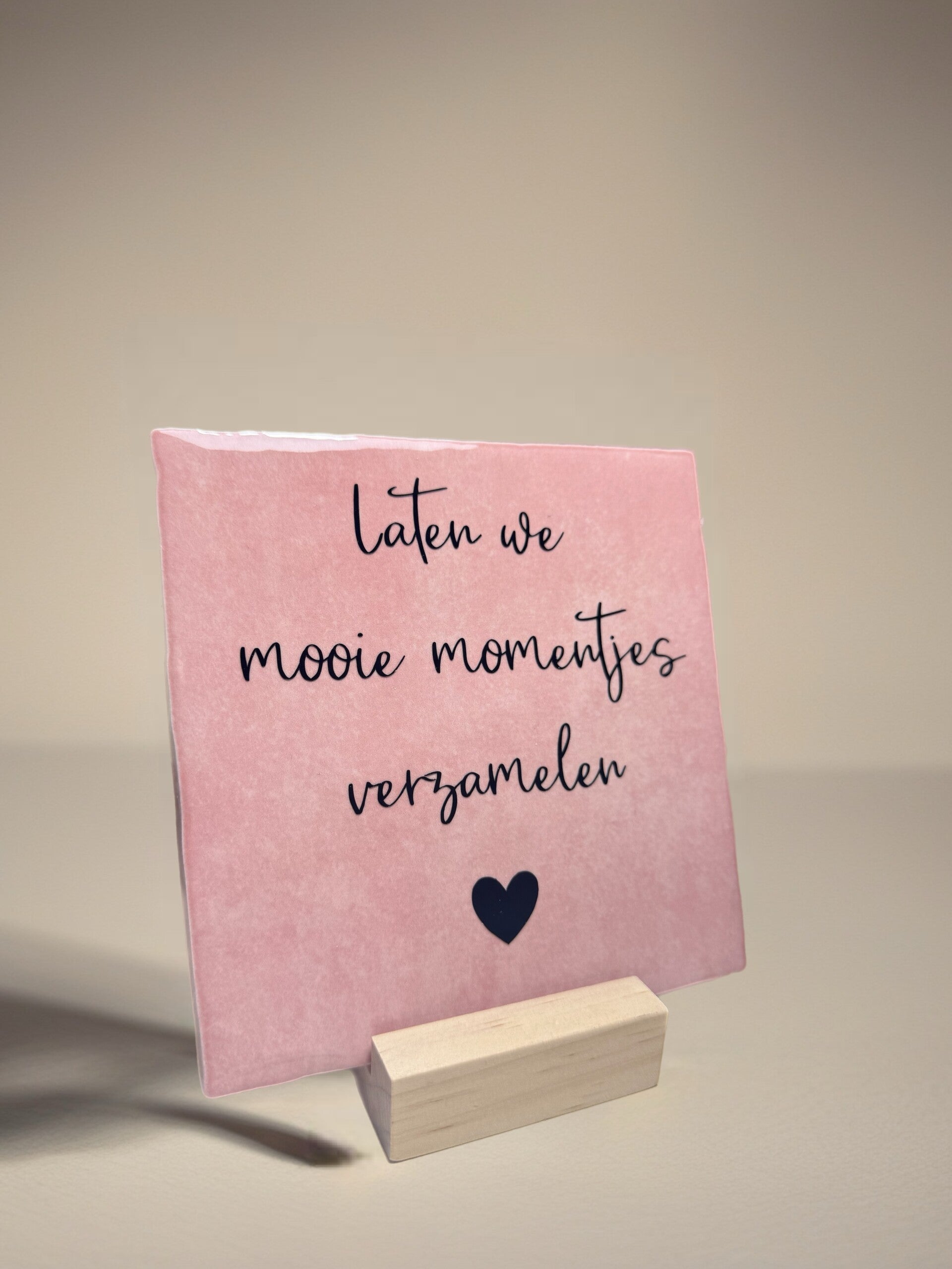 Tegeltje | Mooie momentjes verzamelen
