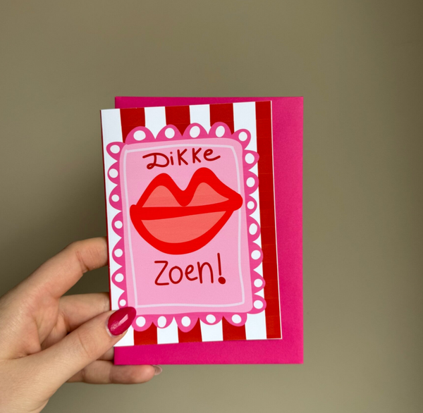 Wenskaart | Dikke zoen!