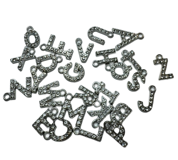 DYO alfabet glitter zilver