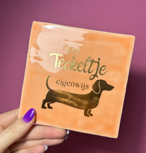 Tegeltje | Een teckeltje eigenwijs