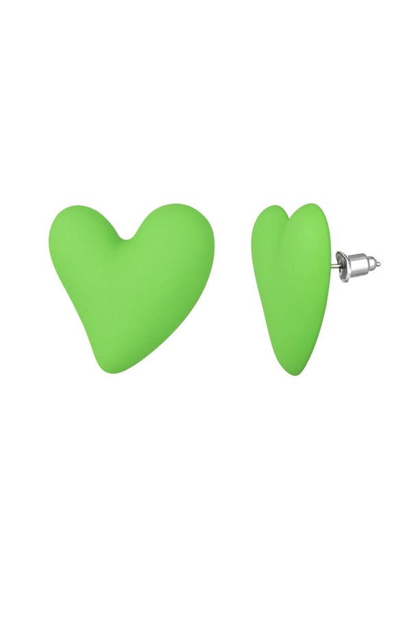 Oorbel love colour green