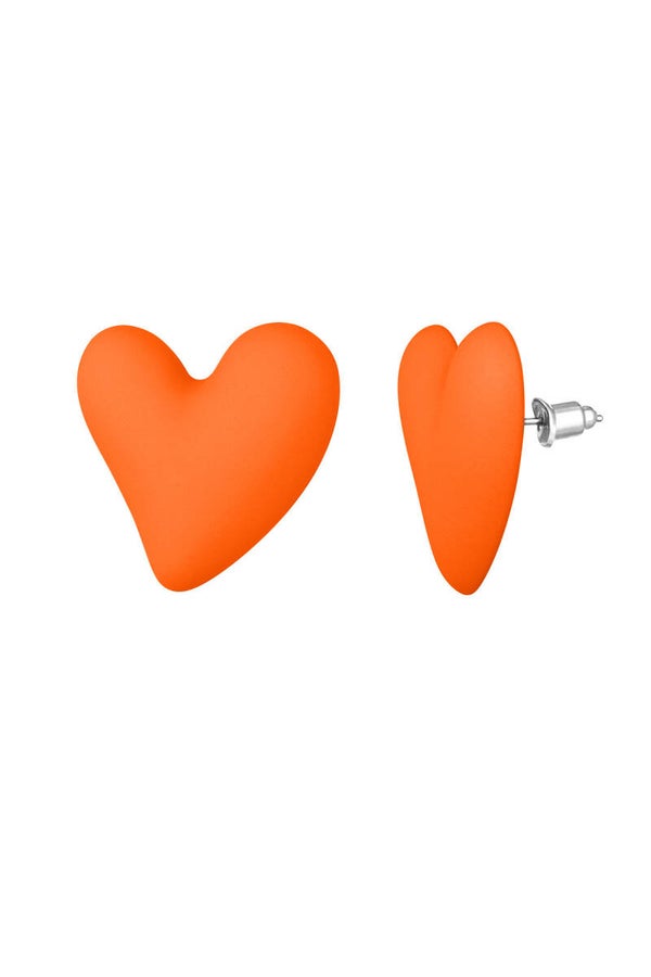 Oorbel love colour Orange