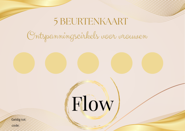 5 beurtenkaart ontspanningscirkels