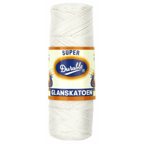 Durable glans katoen wit