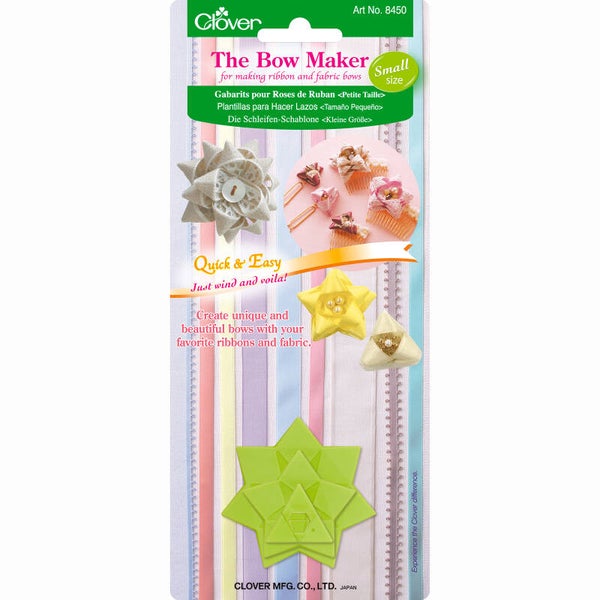 3 x sjabloon om lint bloemen te maken van 3½, 5 en 7 cm.