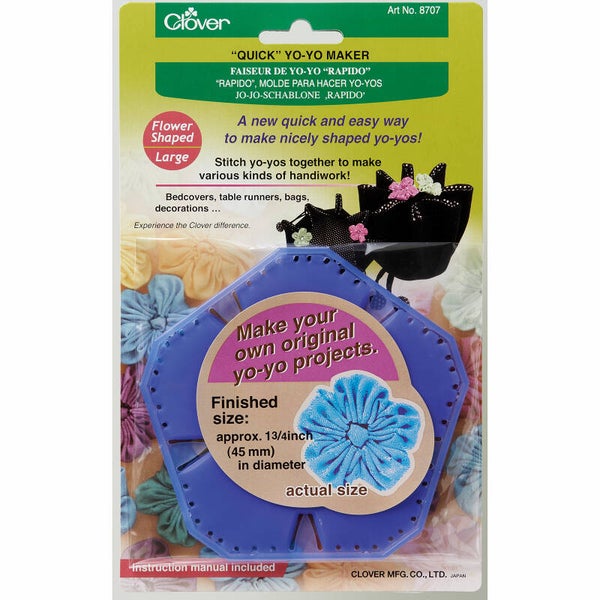 sjabloon om eenvoudig bloemen te maken Ø 4½ cm.
