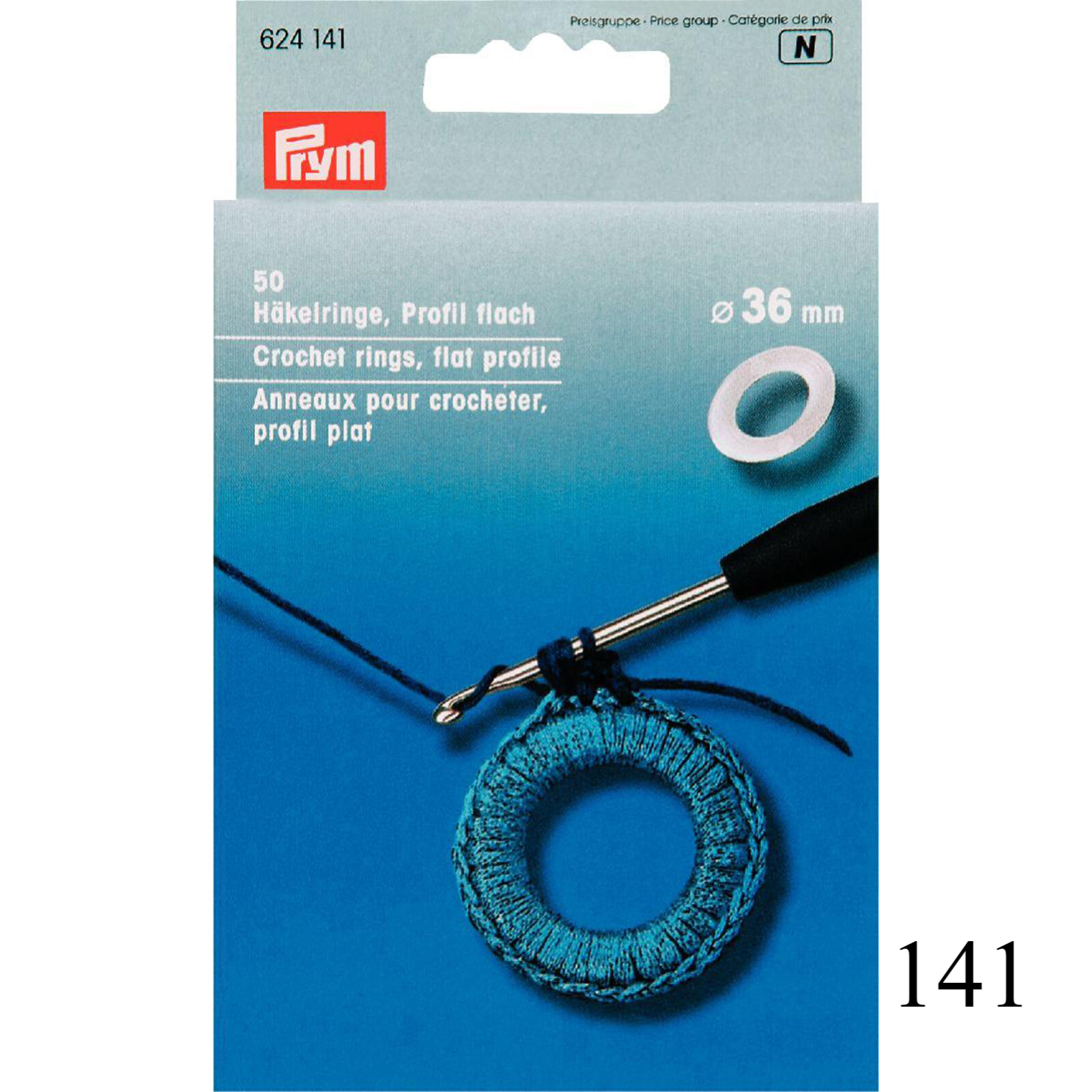 haakringen plat Ø 36 mm 50 stuks