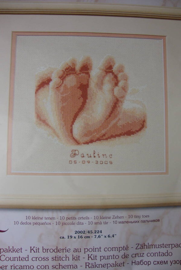 Borduurpakket 10 teentjes