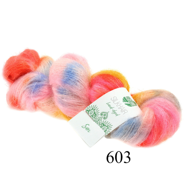 Hand dyed Silk Hair 603