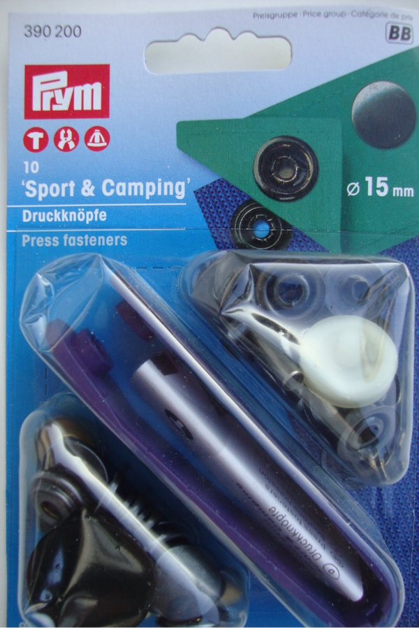 inslag drukknopen Sport en  camping