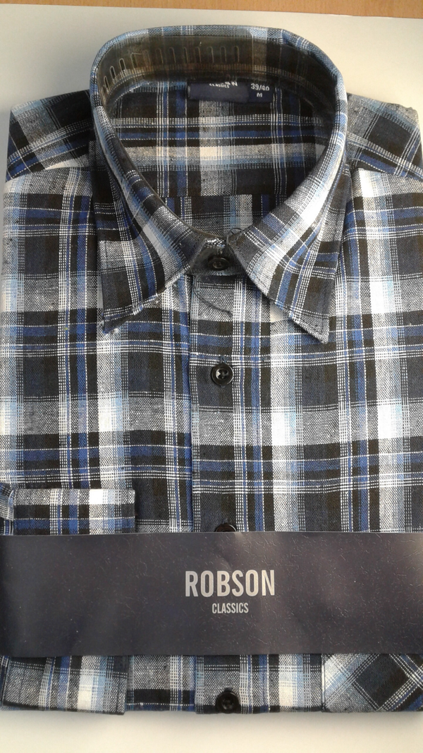 Overhemd lange mouw katoen