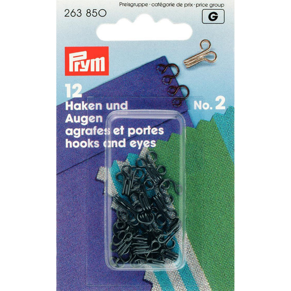 haken en ogen messing 12 paar