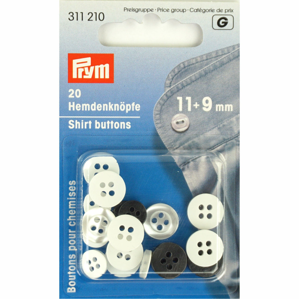 overhemd knopen 20 stuks
