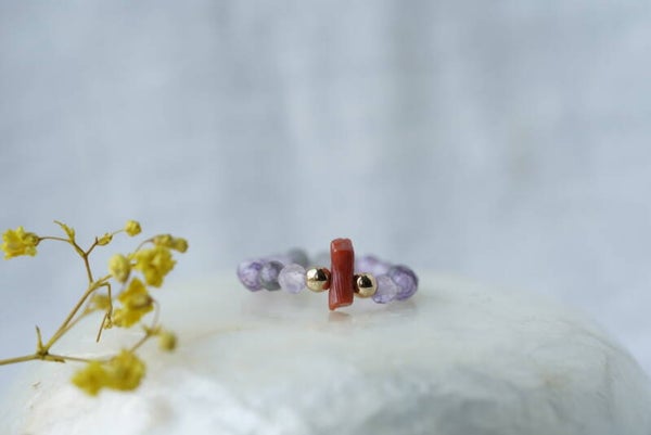 Amethyst en Koraal