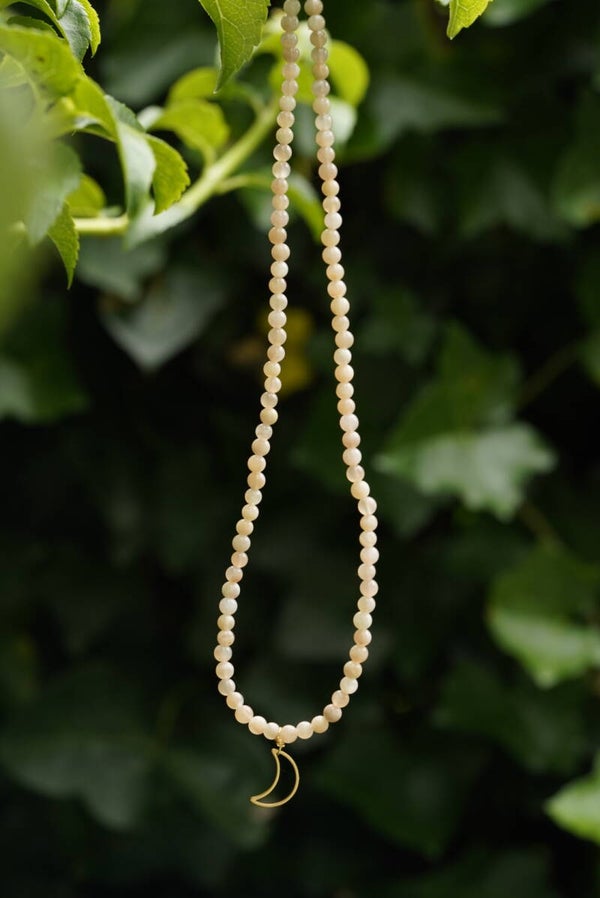Ketting oranje maansteen