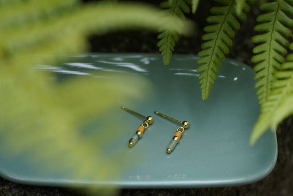 Oorbellen Howliet & Turkoois