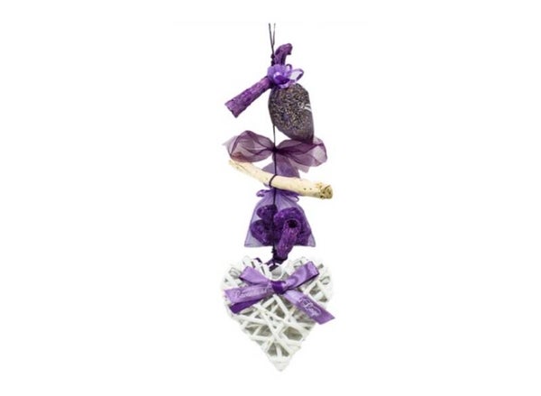 Geurende ketting met wit hart