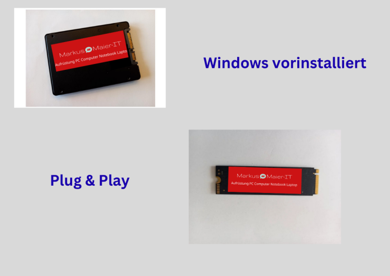 SSD Festplatte für Dell DC Laptop windows 10 / 11 vorinstalliert