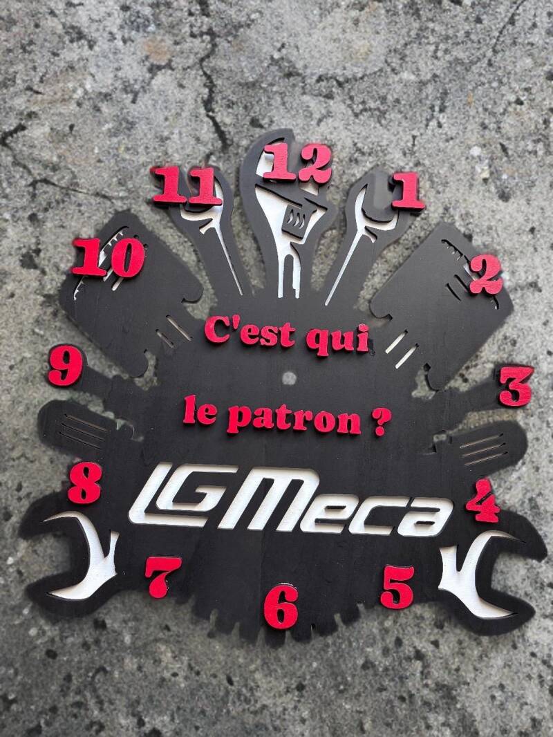 Horloge personnalisée 