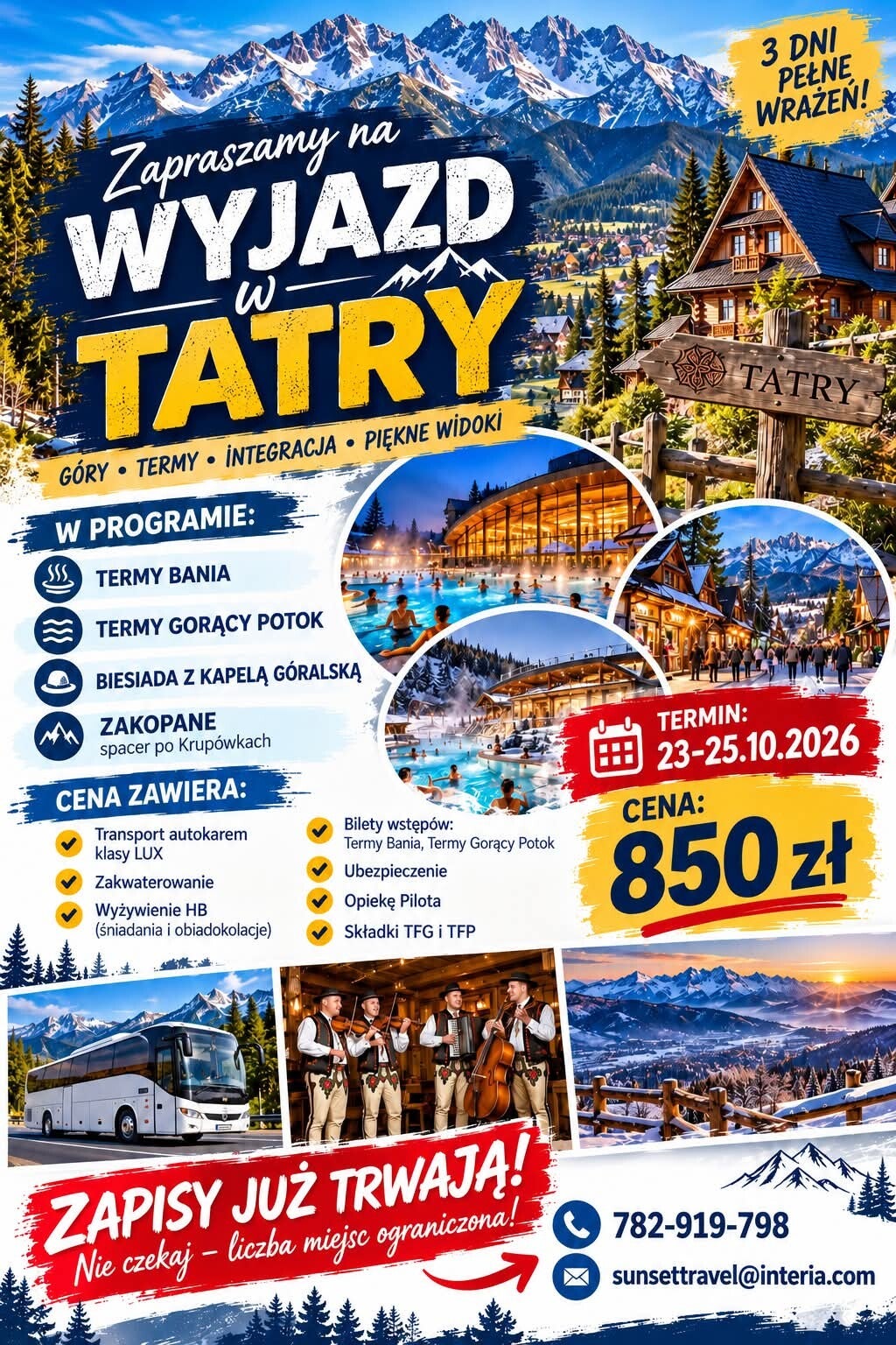 Weekend w Tatrach 23-25.10.2026