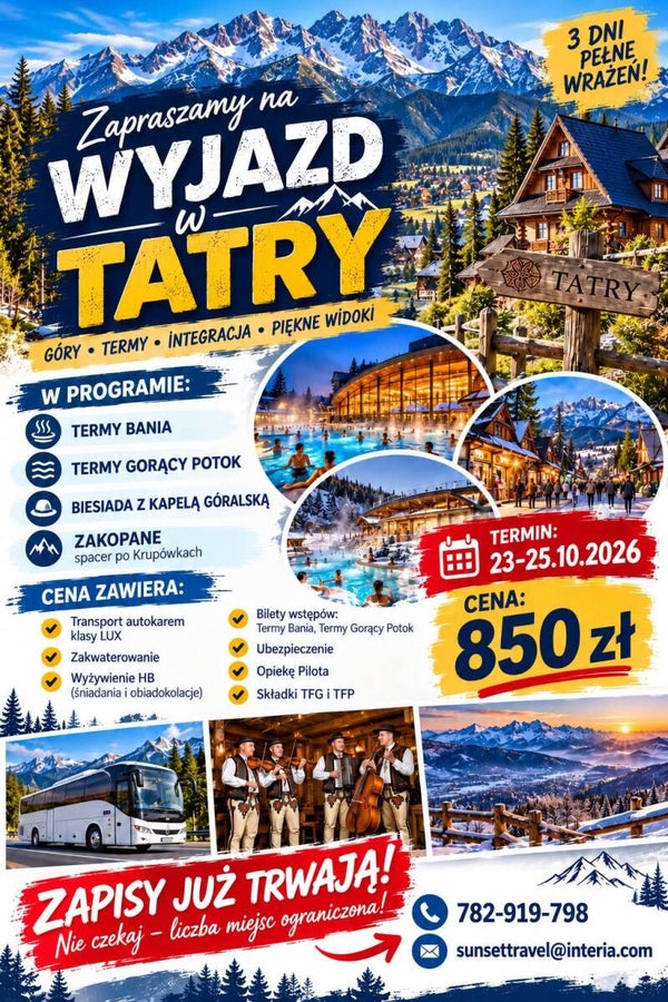 Weekend w Tatrach 23-25.10.2026