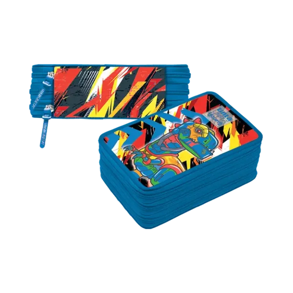 ASTUCCIO 3 ZIP TINTA UNITA DINO