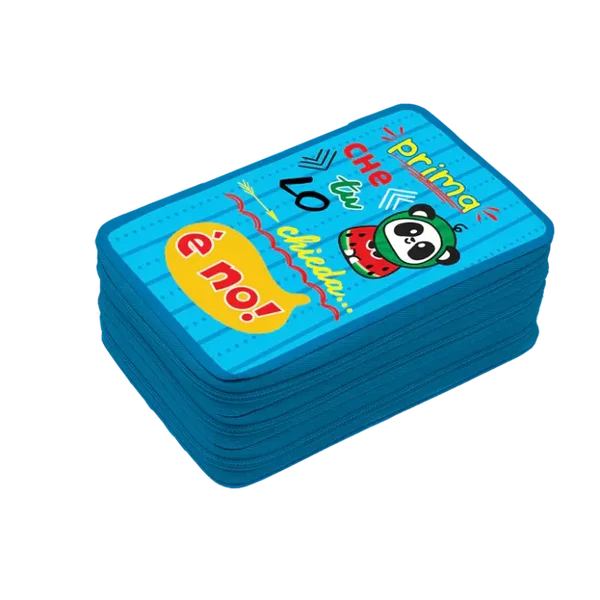 ASTUCCIO 3 ZIP TINTA UNITA ZOO