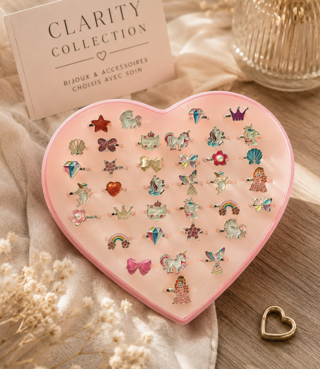 Bague fantaisie réglable pour enfant