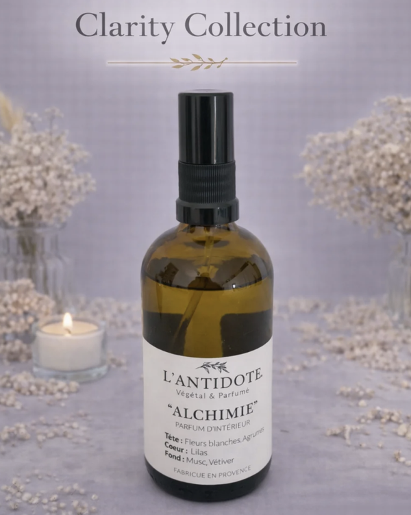 Spray parfum d’intérieur en verre – Alchimie