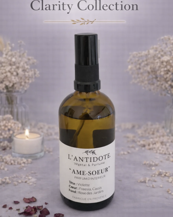 Spray parfum d’intérieur en verre – Âme soeur