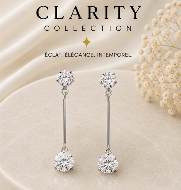 Boucles d’oreilles pendantes strass