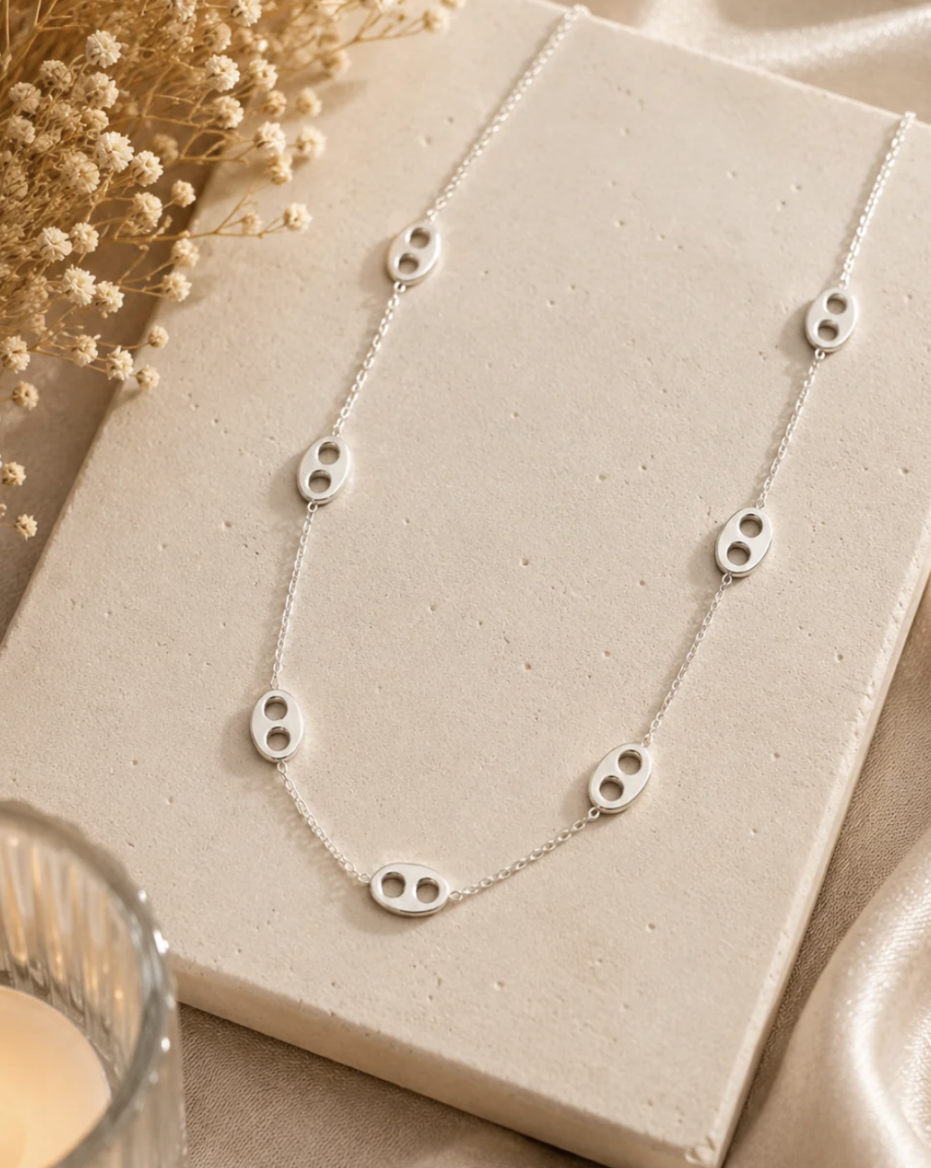 Collier Maillons Argentés