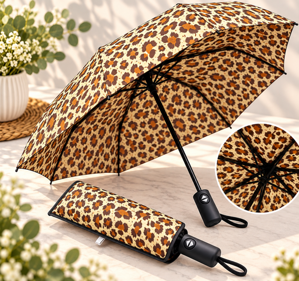 Parapluie compact automatique – Pratique et élégant