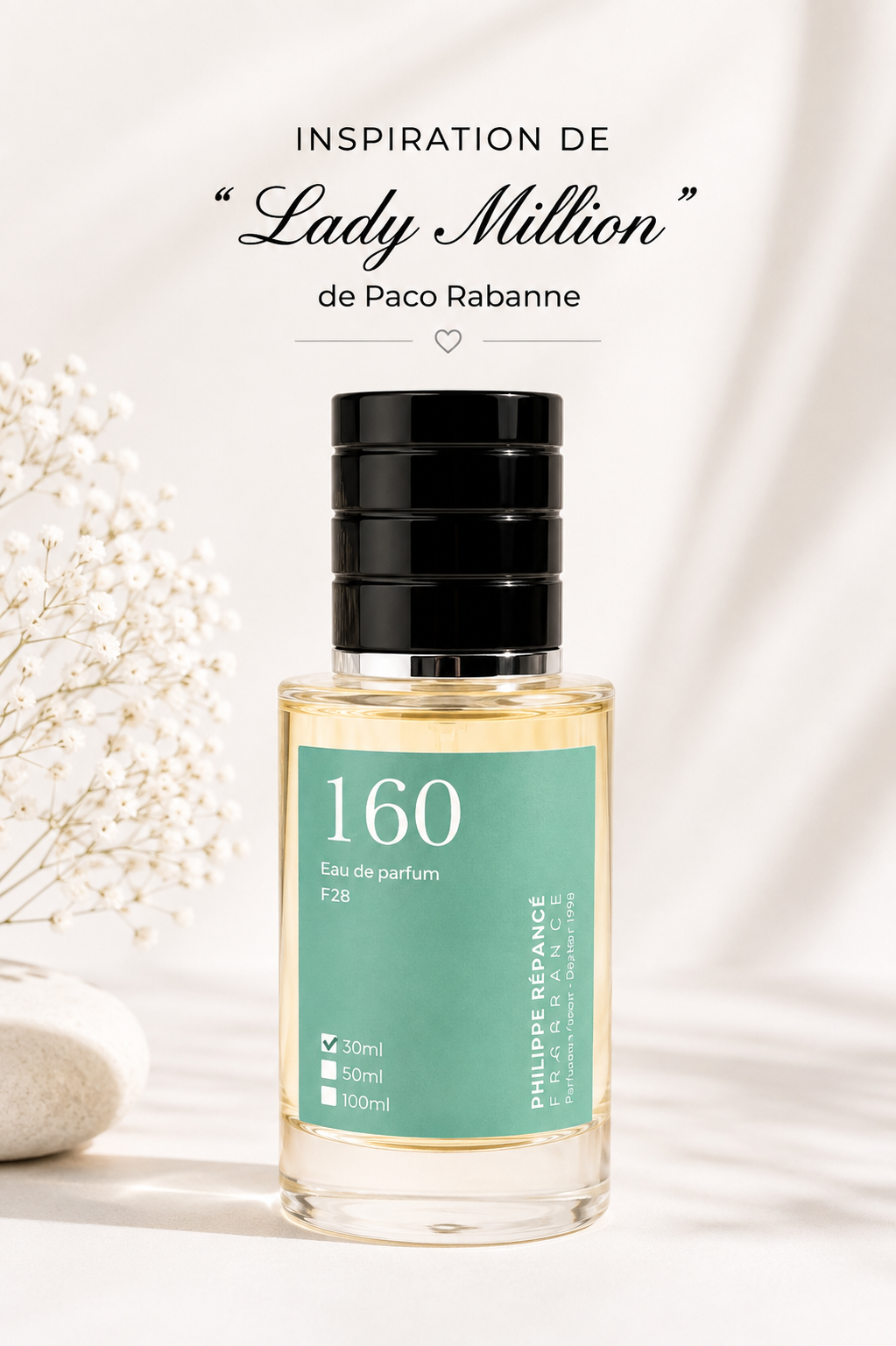 Parfum Femme 160 – Inspiration Lady Million – 30 ml