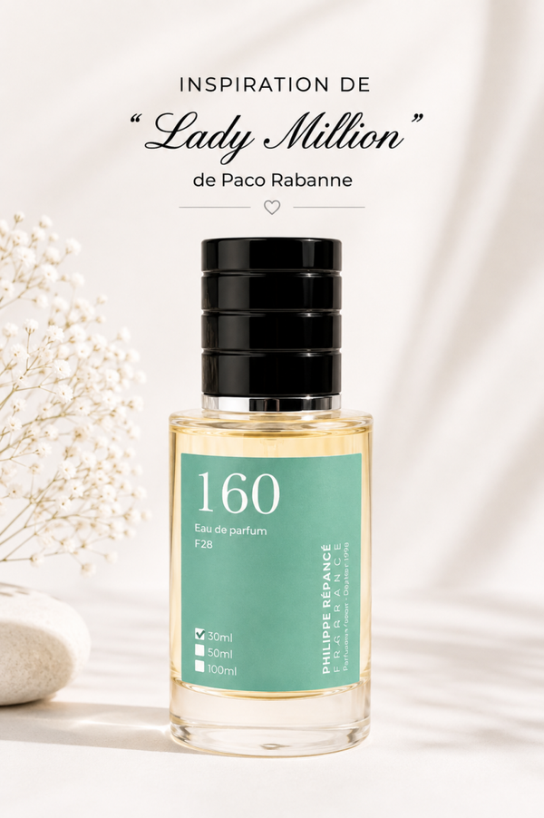 Parfum Femme 160 – Inspiration Lady Million – 30 ml