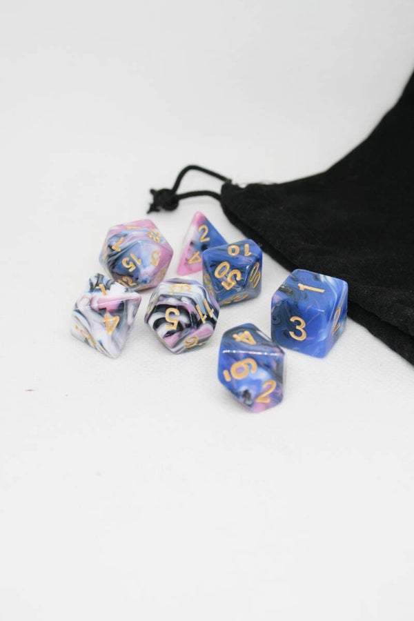 7 stuks dobbelsteen set "Ashiok"