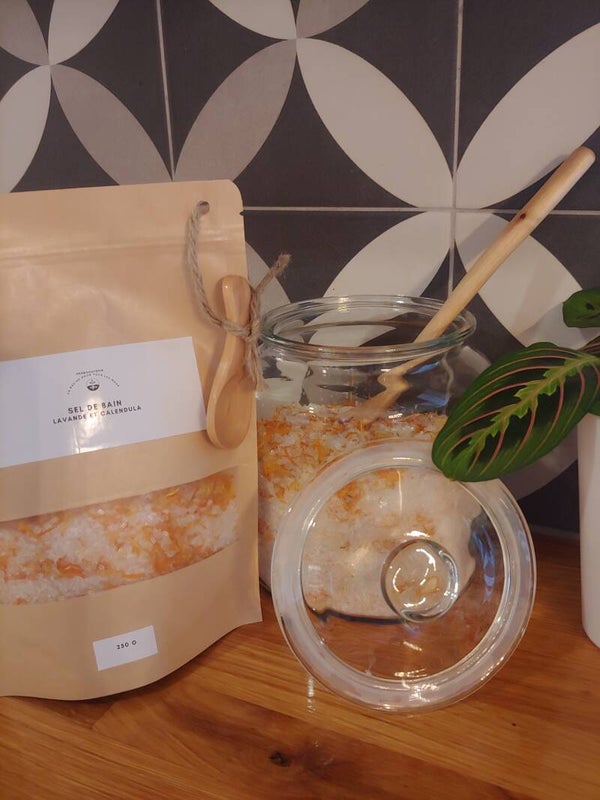 Sel de bain lavande et calendula (Petit format)